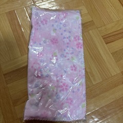 花柄　ガーゼ　おてぬぐい　新品未開封の画像