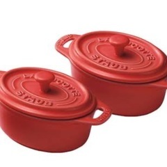 【1月25日迄】ストウブstaub セラミック　ココットオーバル...