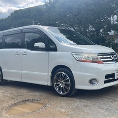 日産セレナ　ナビ、フリップモニター、ETC付き！
