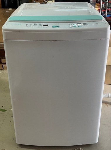 【中古】洗濯機/7.0kg/SANYO/サンヨー/ASW-70B-W/高濃度クリーン洗浄/風乾燥/槽洗浄/おいそぎコース