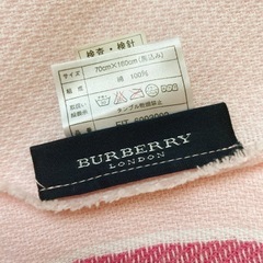 BURBERRY バーバリー　ピンク 大判 ストールの画像