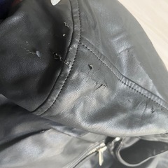 メンズ ZARA レザージャケットの画像