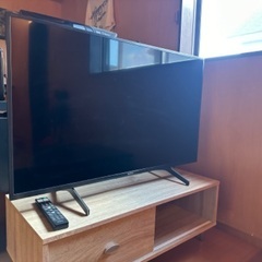※テレビ【2021年製】43インチ(テレビ台付き)