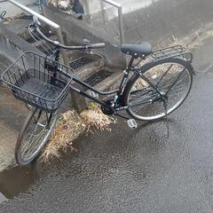 27インチギヤ付き自転車クロ走ります