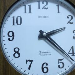 値下げしました貴重　レトロ　ボンボン時計　Seiko　ソノーラ　動作確認済みの画像