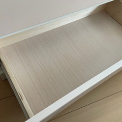 ピンク×白　タンス　チェスト　6段ベビーチェストの画像