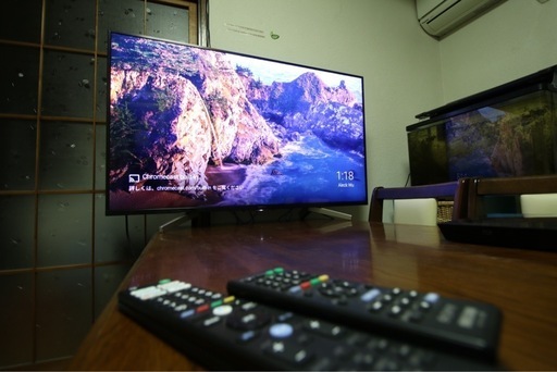 Sony BRAVIA49型4K液晶テレビ　テレビラック付き動作良好