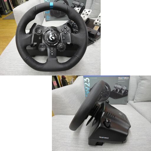 ロジクール G923 レーシングハンドル＆ペダル PS4/PS5/PC対応 GT7 ステアリングコントローラー 札幌市西岡店