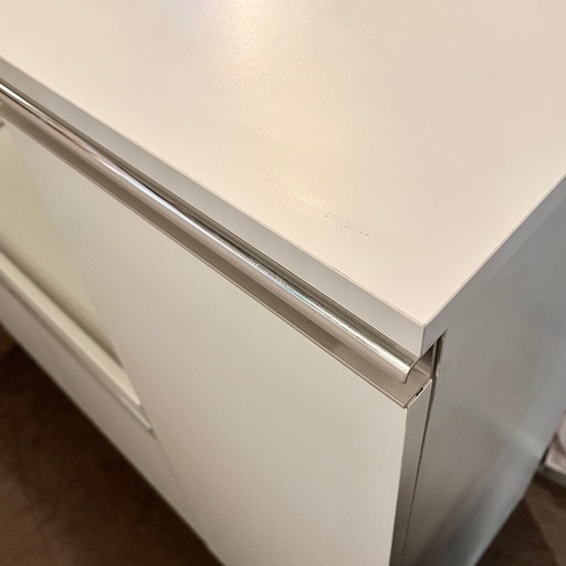 《売約済》【武蔵小山店】 レンジボード 食器棚 レンジ台 キッチン 収納 白物家具 ホワイト シンプル コンパクト　