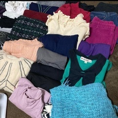 レディース 35点＋a まとめ売り アウター ニット 多め ブランドあり 転売可の画像