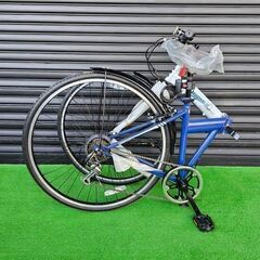 【折り畳みクロスバイク】未使用 JSPORTS×中日ドラゴンズ コラボ折り畳み自転車　【引取限定・現状渡し】三重県の画像