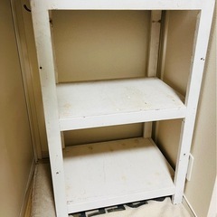 収納棚、ラック、白