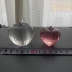 ガラスのリンゴ　工芸品　スガハラの画像