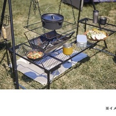 激安　値下げしました。　【焚き火テーブル BBQテーブル/折りた...