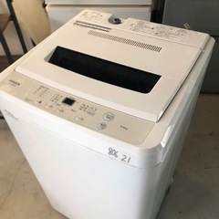 NO 806 🌈福岡市内配送設置無料✨🌈　2021年　洗濯機 全自動洗濯機 5.0kg 一人暮らし マクスゼン 風乾燥 槽洗浄 凍結防止 チャイルドロック ホワイトMAXZEN JW50WP01WHの画像