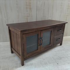 【中古品】ダークブラウン テレビ台 引き出し付き 中古品】ダークブラウン テレビ台 引き出し付き AVラック ロー