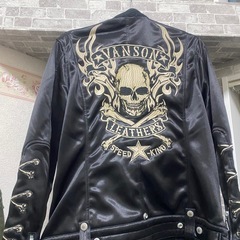  ライダーズジャケット 革ジャン VANSON バンソンの画像