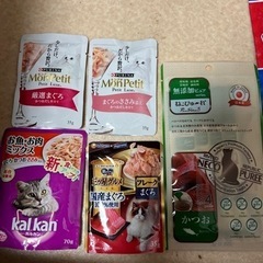 (受け渡し者決定済み！)キャットフード猫🐱のパウチ・ちゅーる系譲ります！の画像