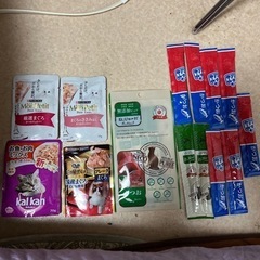(受け渡し者決定済み！)キャットフード猫🐱のパウチ・ちゅーる系譲...