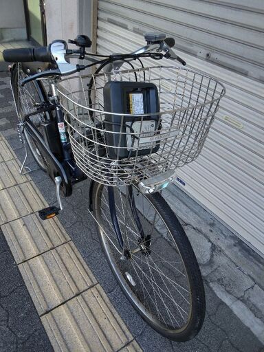 [YAMAHA]PAS CITY-S8(パス シティ)27吋 電動アシスト自転車 12.8Ahバッテリー+充電器+キー2本(ネイビー)