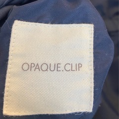 オペークドットクリップ OPAQUE.CLIP ミドル丈 グレー ダウンコートの画像