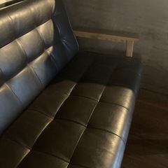お洒落なソファ、ほぼ新品の画像