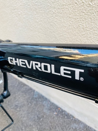 ※決まりました！※外車ブランド「シボレー」 折りたたみの中古自転車。防犯登録なども込みの料金で、買って以降も面倒な手続きなく乗ることが