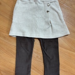 【3月末まで】プティマイン　レギンス付きスカート　110