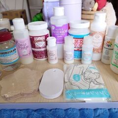 使用済み余りデコパージュ材料