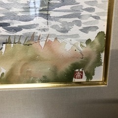 大型美術品、板画？額付き美品の画像
