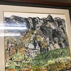 大型美術品、板画？額付き美品の画像