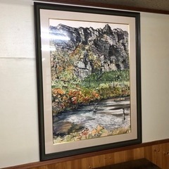大型美術品、板画？額付き美品の画像