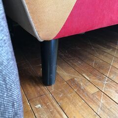 【FU1785】★2人用ソファー カラフル ソファー 家具 クリーニング済 堺市 深井 【ジャングルジャングル深井店】の画像