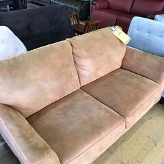 【FU1786】★ソファー ブラウン 茶 2人用 家具 クリーニ...