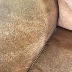 【FU1786】★ソファー ブラウン 茶 2人用 家具 クリーニング済 堺市 深井 【ジャングルジャングル深井店】の画像