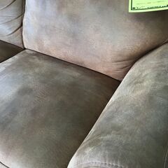 【FU1786】★ソファー ブラウン 茶 2人用 家具 クリーニング済 堺市 深井 【ジャングルジャングル深井店】の画像