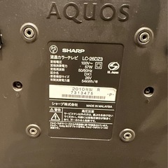 SHARP LED AQUOS  2010年製の画像