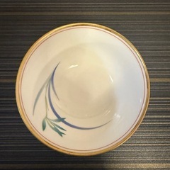 【皇室御用達】展示品 香蘭社 グリーン カトレア 金彩 湯呑み 5客セットの画像