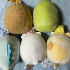 すみっコぐらしブランケットぎゅっとぬいぐるみ全５種セットの画像