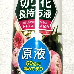＝新品＝　花を長く楽しむ　切り花長持ち液　500ｍｌ　紀陽除虫菊...