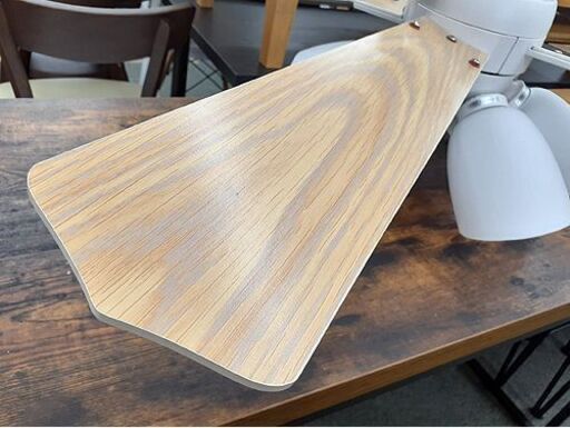 美品【6灯 東京メタル工業 シーリングファン MFE008】リモコン付き 西海岸風インテリア 天井照明 口金E26 電球別 シーリングファンライト 札幌 北20条店