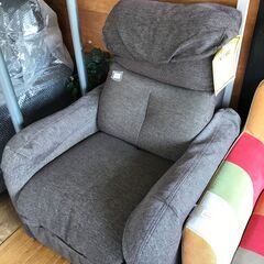 【FU1796】★電動リクライニングソファ グレー 布 電動 ソ...