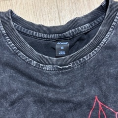 Used ROMWE ゴシック グラフィック　地雷系　 Tシャツ Sサイズ　黒　ブラック　ゴスロリ　S  Tシャツ　ゴシック美学　ダメージ　加工　病みかわいい ゴスロリ 黒 ブラウス ワイシャツ ネクタイ ゴシック 大人可愛い モード系 韓国 オルチャン 原宿系 病みかわいい服 レディース トップス 病みかわ 春 秋 冬ファッションロリータの画像