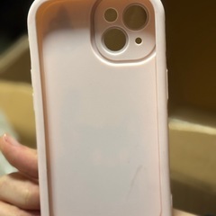 Ip15のスマホケース 、猫の形、ピンク色の画像