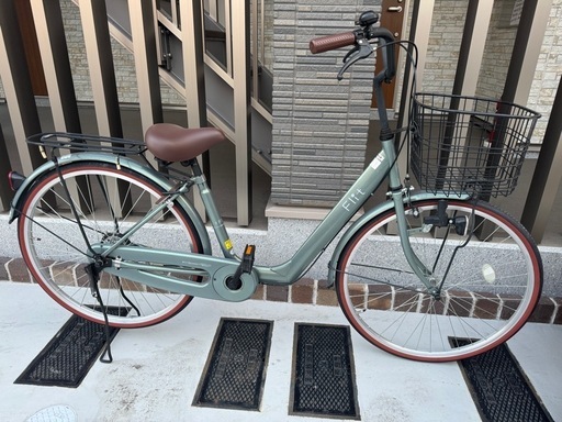 2023年購入 26インチ型 自転車 シティサイクル ママチャリ ダイナモライト 荷台あり フルカバー