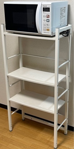 電子レンジ \u0026棚セットでお売りします。