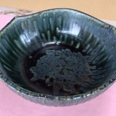 茶道　菓子鉢　陶器　印ありの画像