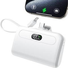 新品未使用　モバイルバッテリー 軽量 小型 12000ｍAh大容...