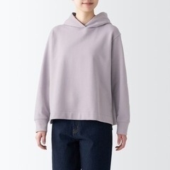 MUJI　無印良品　パーカー/トレーナー　ラベンダーLサイズの画像