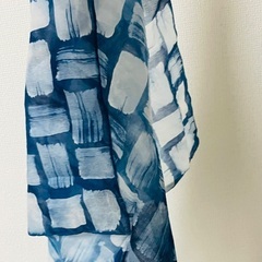 藍染めハンカチの画像